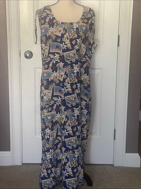 Disney Store Vintage Hawaiian Maxi Dress